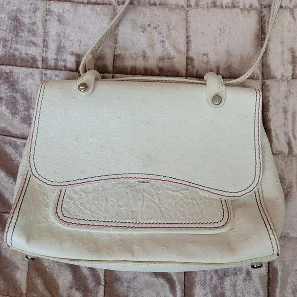 Henri Bendel limited edition ostrich white and  Silver Backpack Henri Bendel Jetsetter Backpack Review ⋆ chic everywhere main image 3